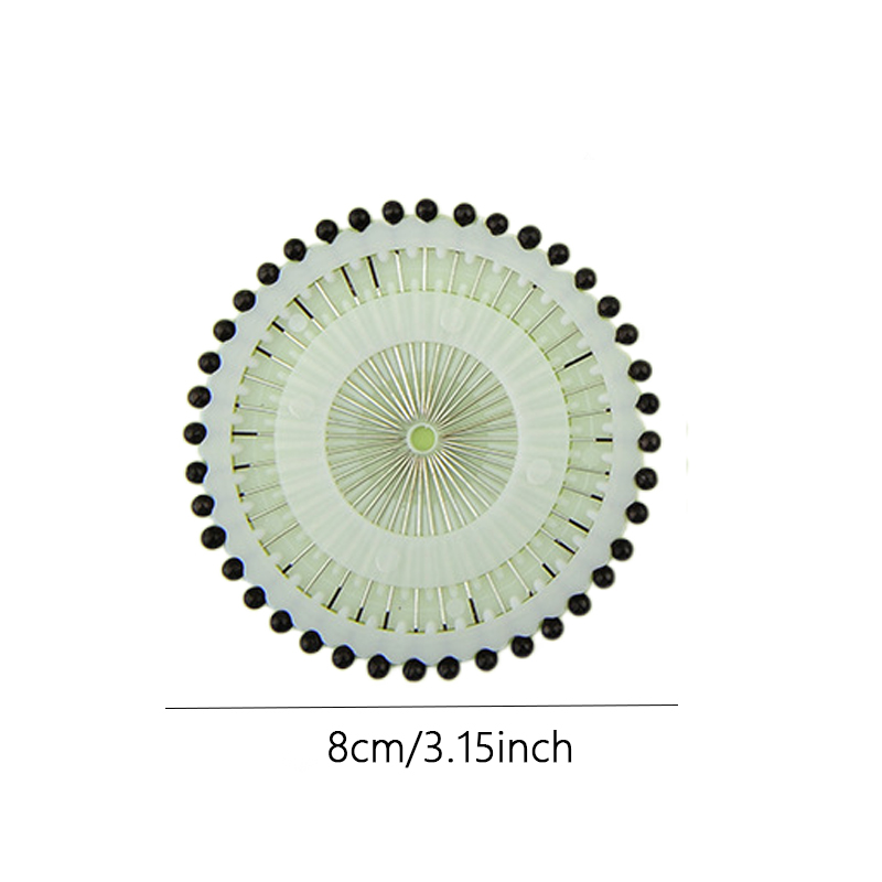 5 disques/paquet d'aiguilles à perles positionnement de perles grandes épingles à tête vêtements couture aiguilles colorées_voghion.com