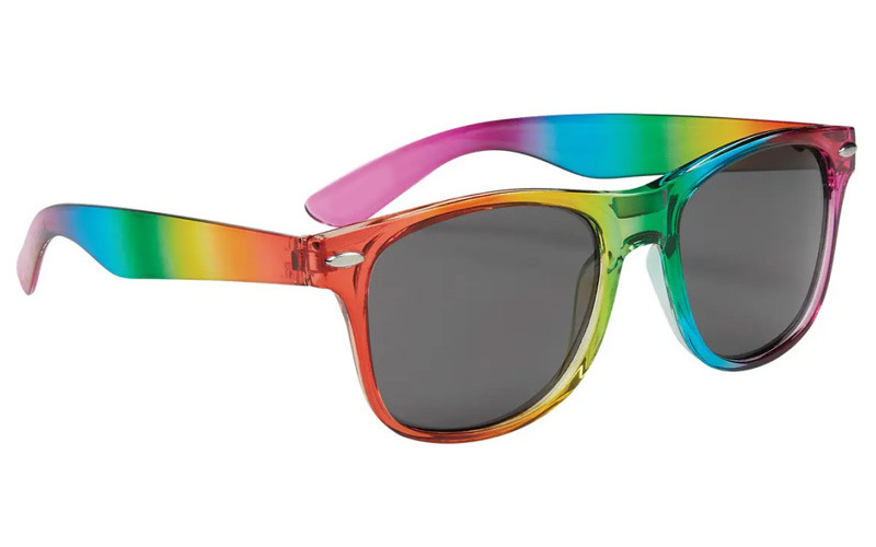 Wholesale Rainbow Pride Sungla Unisex Retro UV400 Protection LGBT Eyewear Bulk Sungla for Adults Teens Party_voghion.com