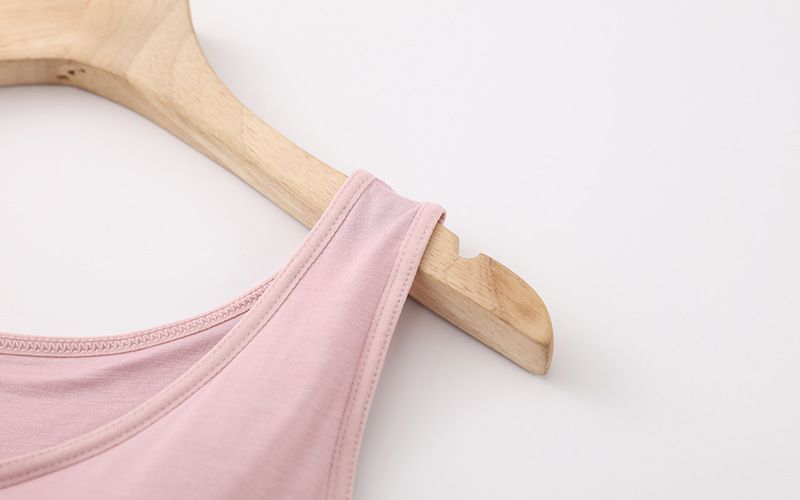 women's clothing One-piece vest bra with chest pad for women, can be worn outside without steel ring_voghion.com