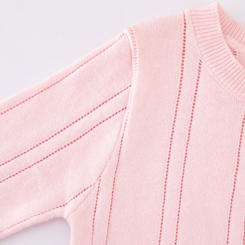 Cardigan estivo in maglia sottile per bambini, in cotone, per bambine, all'ingrosso, versione coreana, con scollo rotondo e protezione solare_voghion.com