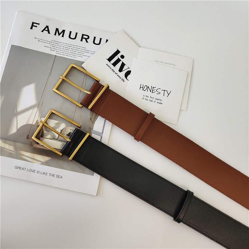 Nuova fibbia ovale sottile versatile studente decorativo nodo gonna cintura in vita casual semplice piccola_voghion.com