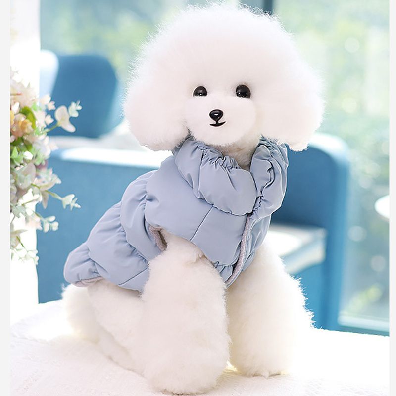 Weicher, warmer Rollkragenmantel für kleine und mittelgroße Hunde, Welpenjacke, Chihuahua, französische Bulldogge, Outfit, Pudel, Mops_voghion.com