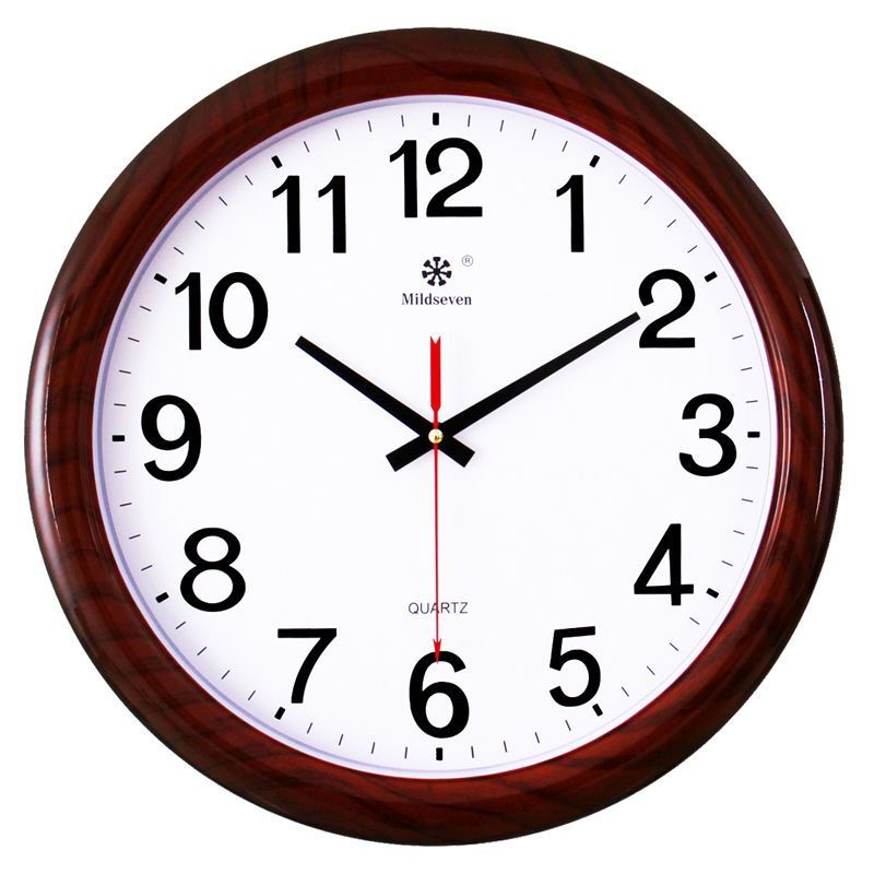 Seven Kings Star 16 Zoll große 40 cm runde Wanduhr im chinesischen Stil für das Wohnzimmer, leises Büro, Quarz_voghion.com