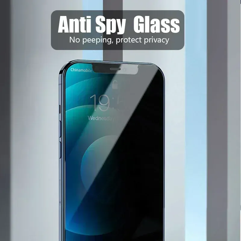 3-5PCS Anti-Spy Glass για iPhone 14 13 15 12 11 16 Pro Max Mini Plus SE 2020 22 X XS XR Privacy Screen Protector για iPhone 7 8_voghion.com
