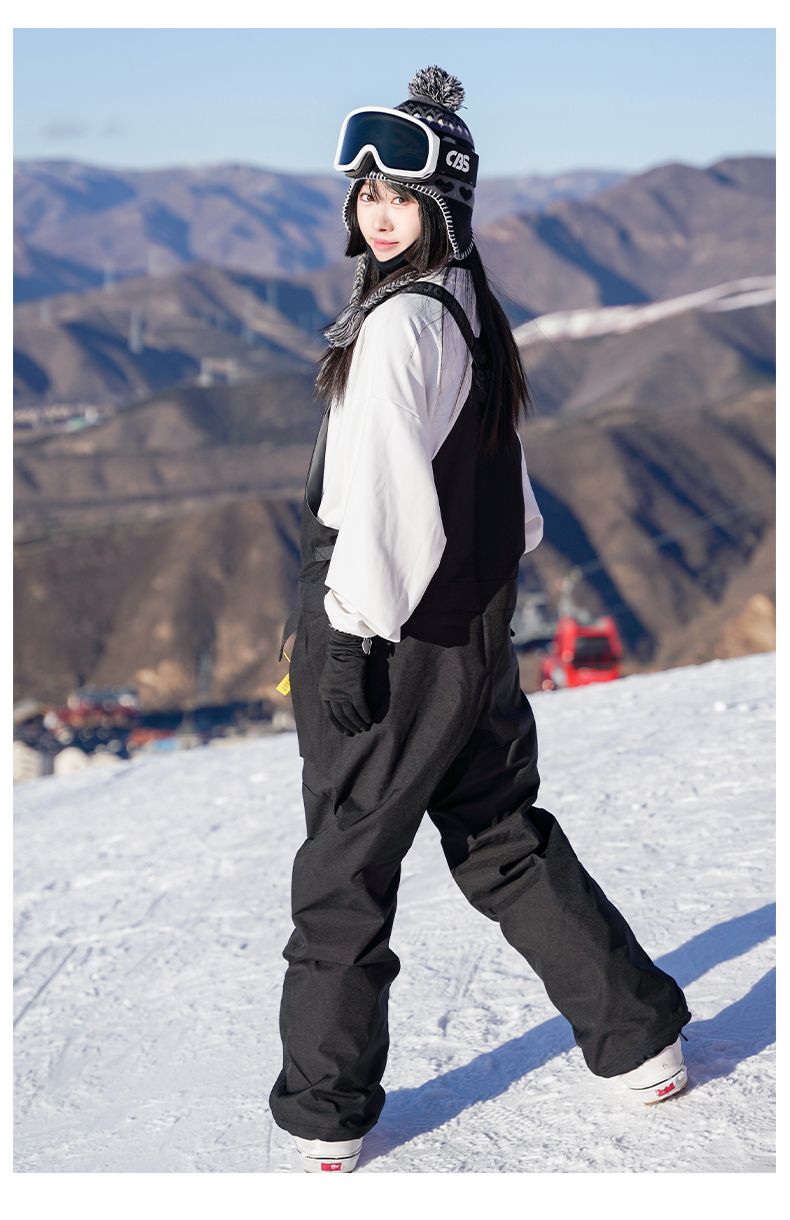 Snow Women's Slim Fit Ski Suit One-Piece Overalls Waterproof Windproof Warm_voghion.com
