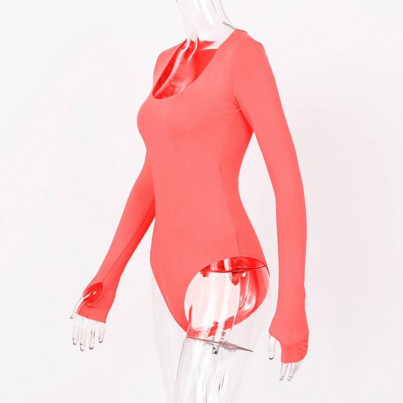 Herfst va va voom damesjumpsuit met lange mouwen, slanke jumpsuit._voghion.com