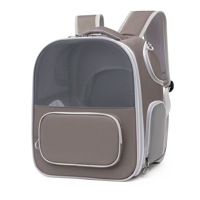 Cross-Bord Outdoor Tragbarer Haustierrucksack Transparenter Oxford-Stoff Multifunktional Großes Fassungsvermögen Erweiterbar Katzenrucksack_voghion.com