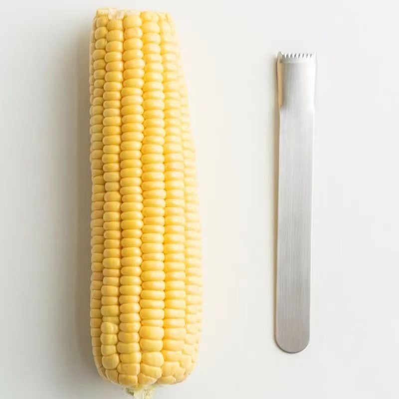 Maïsstripper van roestvrij staal - Handmatige maïskorrelverwijderaar (Handzaam, gebruiksvriendelijk, antislip grip, efficiënte maïspeller voor keuken en koken)_voghion.com