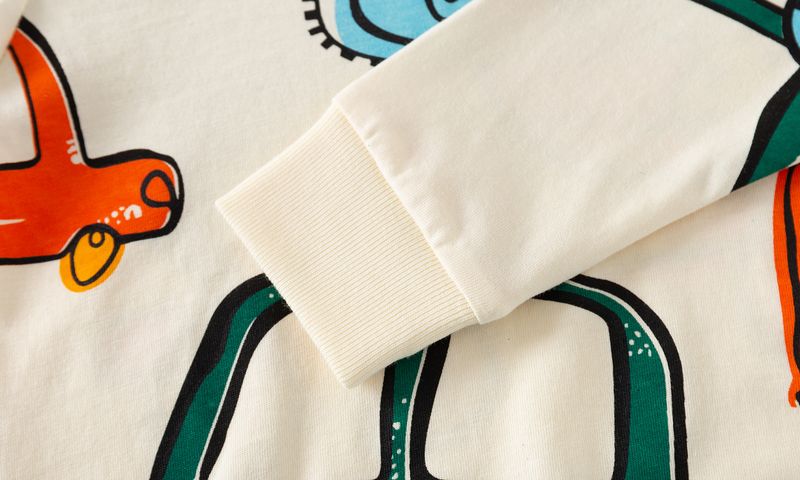 Ropa de casa para niños de manga larga, nueva primavera y otoño, trajes para niños y niñas, algodón, bonita excavadora, ropa de casa, traje de dos piezas_voghion.com