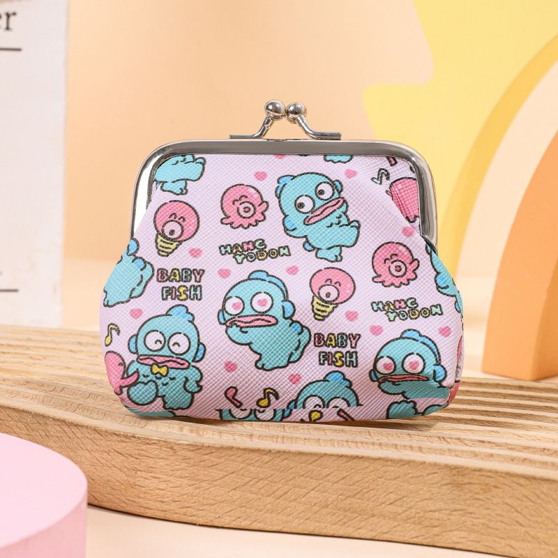 Borsa a forma di pesce brutto, carina, per studenti, con monete, a forma di cuore, mini borsa portachiavi corta_voghion.com