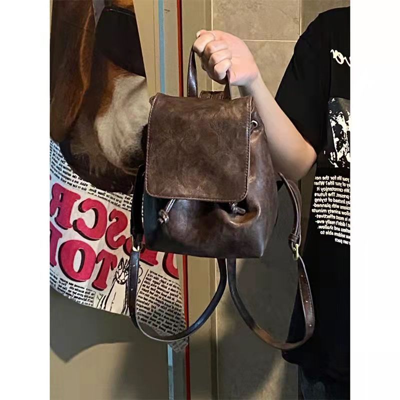 2024 Mini versatile backpack, high-quality and niche drawstring shoulder bag_voghion.com