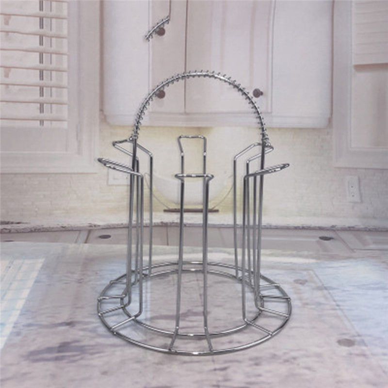 1 pz Bar Metallo Bicchiere Tazza Portaoggetti Rack per Tazza Acqua Scolapiatti Asciugatura Organizzatore Supporto Scolapiatti Utile Fornitura Cucina Casa_voghion.com
