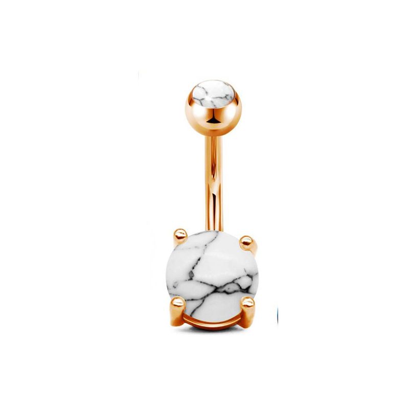 Set di zirconi per ombelico, piercing per il corpo umano, gioielli in acciaio inossidabile per piercing all'ombelico_voghion.com