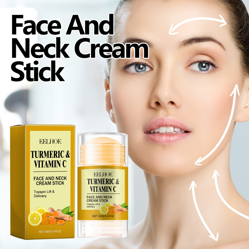 EELHOE Turmeric Facial Neck Cream Stick lifting, firming, reducing wrinkles, facial care, moisturizing, and_voghion.com