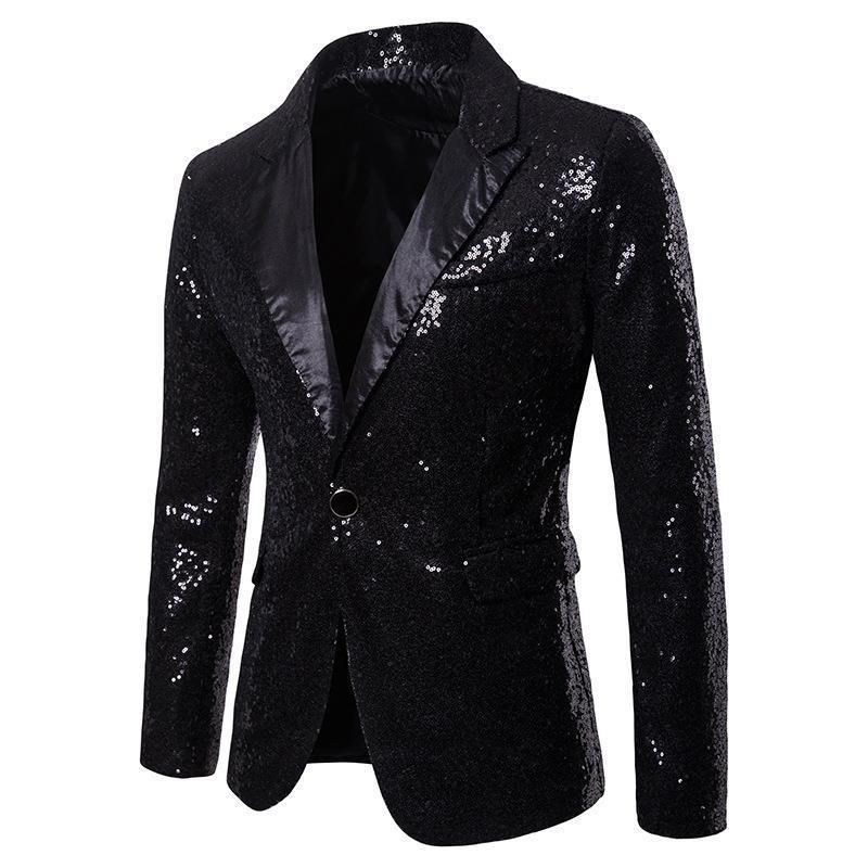 CT 2025 Performance Costume Gold Sequin Suit Plus Size Blazer Nightclub Men's Host Emcee Photo Studio Jacket_voghion.com