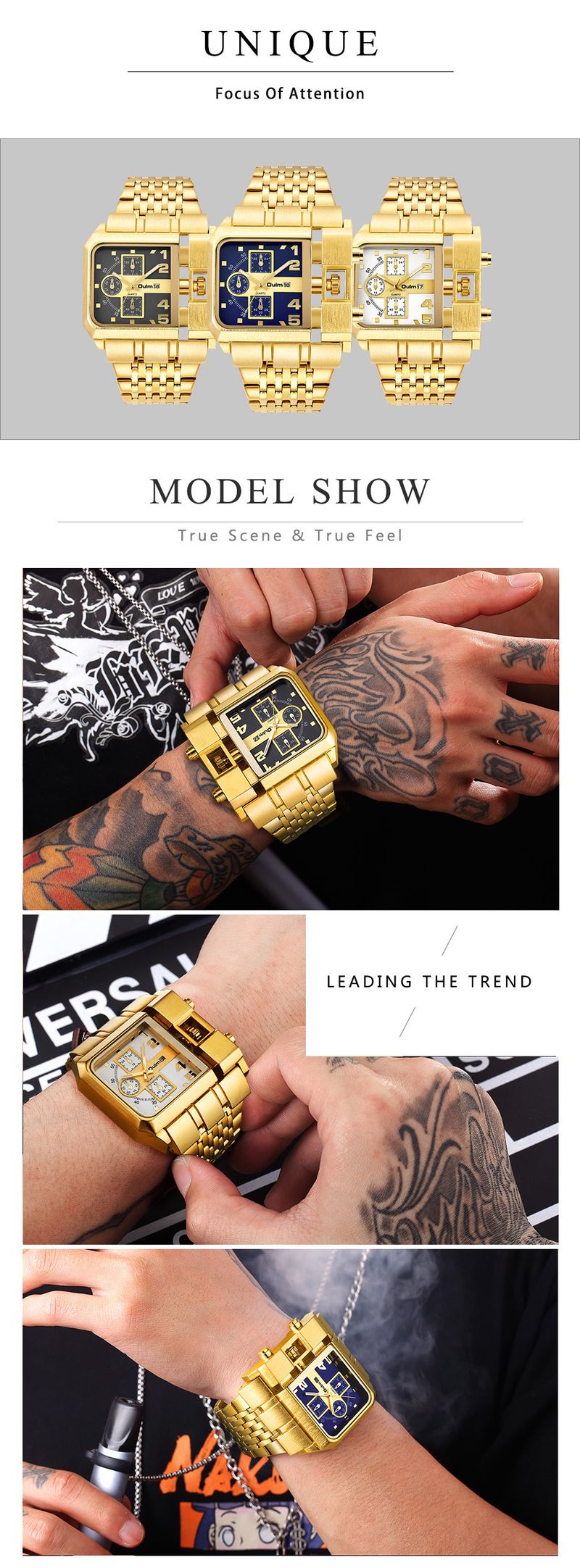 Men's Stainless Steel Quartz Watch With Large Dial, Date Display, And Casual Style Casual Style Wrist_voghion.com