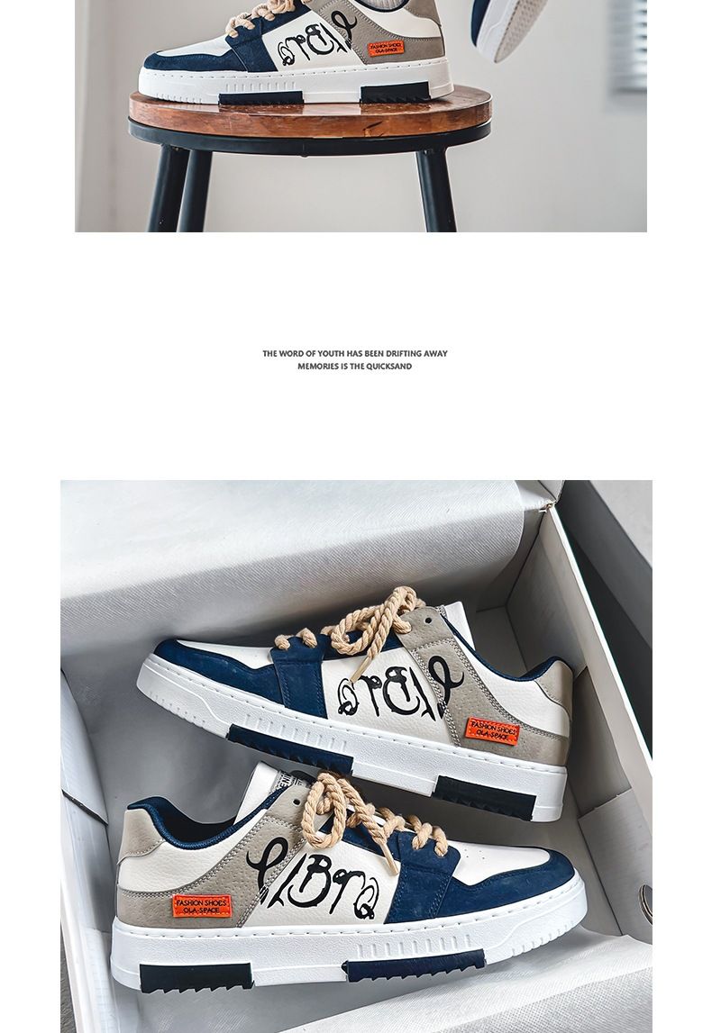 Lässige Herren-Sneaker – Atmungsaktive Low-Top-Schuhe mit runder Spitze zum Laufen und für den Alltag, leichte, bequeme Wanderschuhe_voghion.com