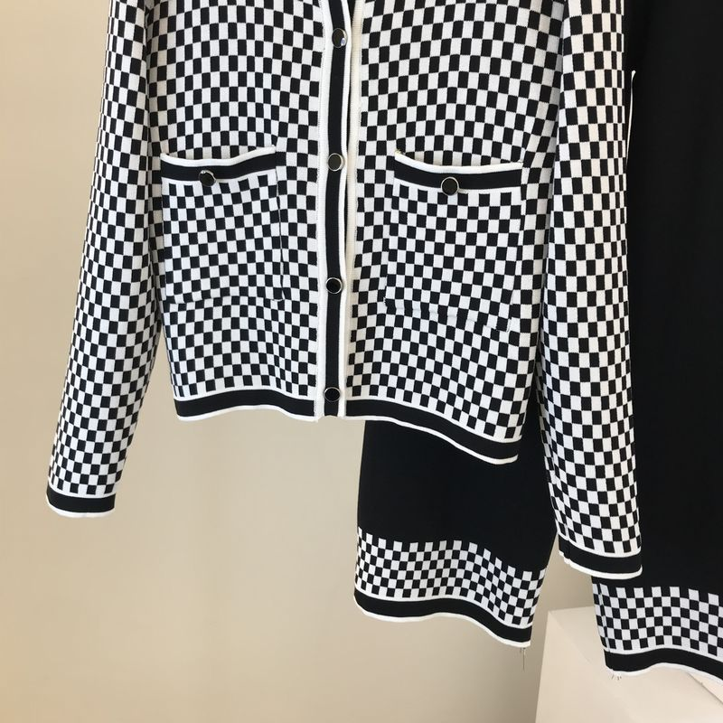 Dameskleding Tweedelige set voor kleine mensen in de herfst met een hoogstaand pak Kleine geurige stijl Wijde broek_voghion.com