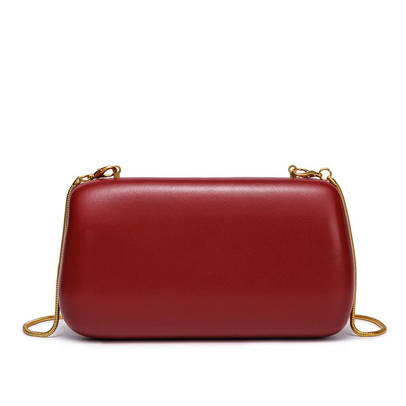 Elegancka metalowa kopertówka – minimalistyczna wieczorowa torebka damska z zapięciem magnetycznym, smukła i usztywniona (8 modnych kolorów, skóra ekologiczna, szerokość 19,5 cm)_voghion.com