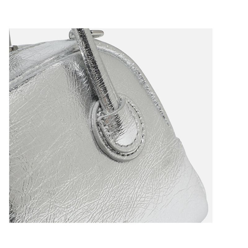 Korea Nischendesign Baseball Frühling Sommer Neue Damen Silber Trend Kissentasche Modetrend Tote Handtasche Stilvoll Vielseitig Lässig Täglich_voghion.com