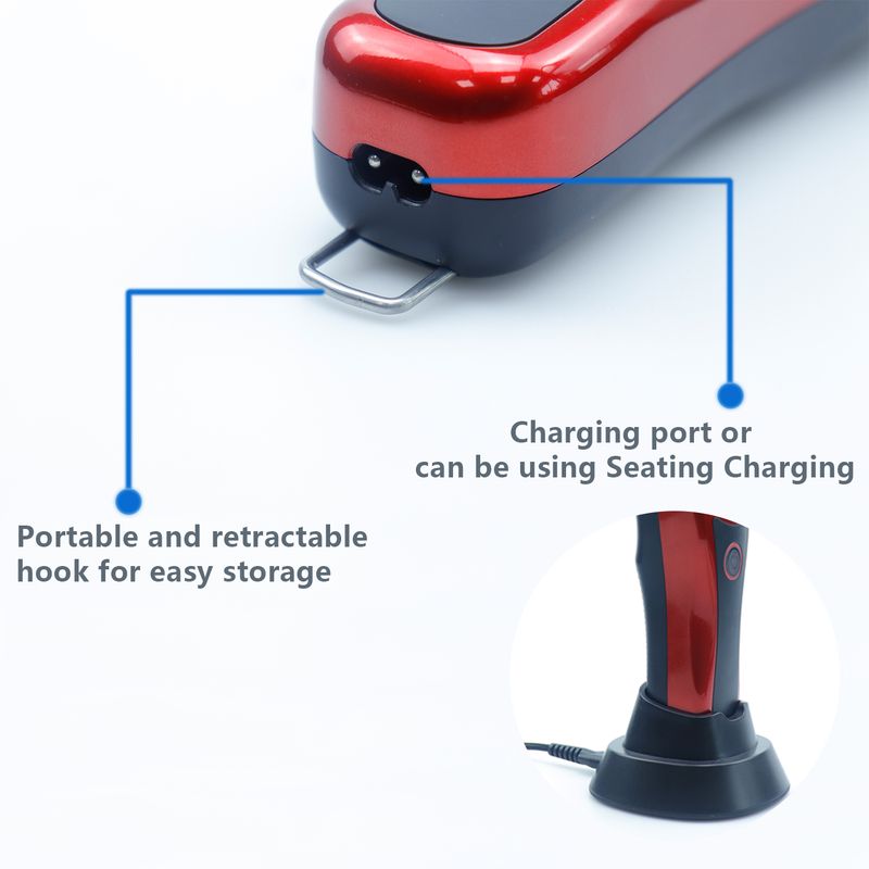 HClippers HC231 Máquina de cortar cabelo elétrica profissional masculina com 8000 RPM, bateria de grande capacidade de 4500 mAh, aparador de pelos para barbeiro_voghion.com