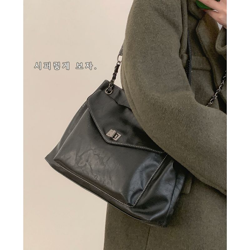 Large Capacity For Women 2024 New Trendy Fashion Chain Tote Versatile Crossbody Hobo Bag Commuter Shenheng_voghion.com