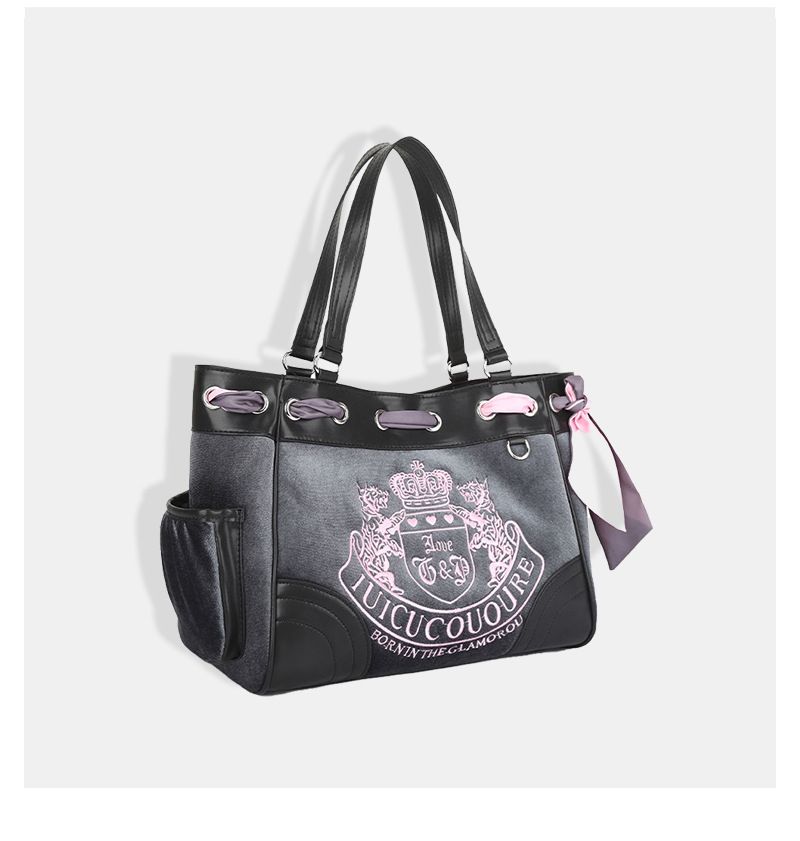 Retro Hot Girl Stickerei Print Tragetasche Große Kapazität Weibliche Nischenklasse Pendlerhandtasche Umhängetasche_voghion.com
