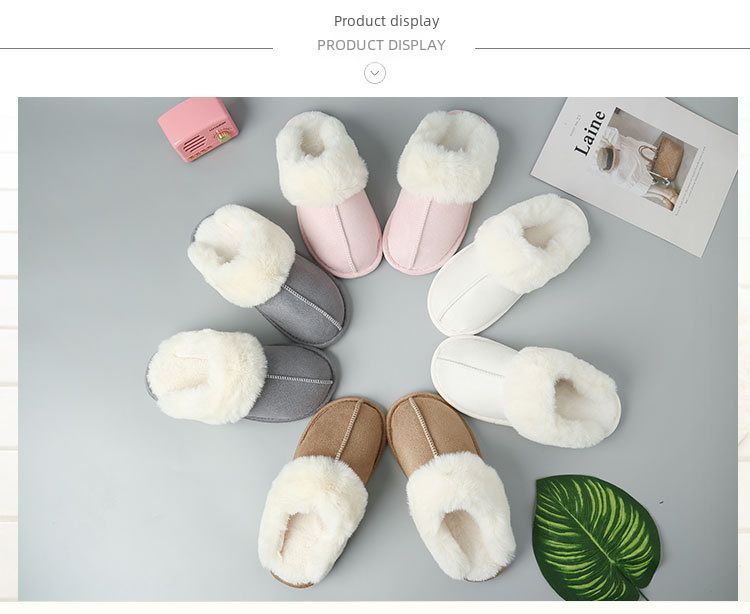 Grenzüberschreitender E-Commerce-Mao-Mund-Erhöhung Home Herren Damen Indoor und Outdoor Warm Cotton Hausschuhe Spot_voghion.com
