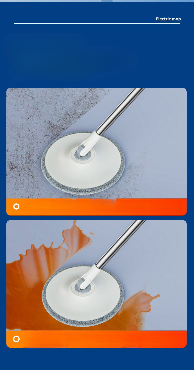 Lazy Hands-Free Dirty Water Separation Dehydrating Household Rechargeable Rotating Mopping Fully Automatic Electric Mop_voghion.com