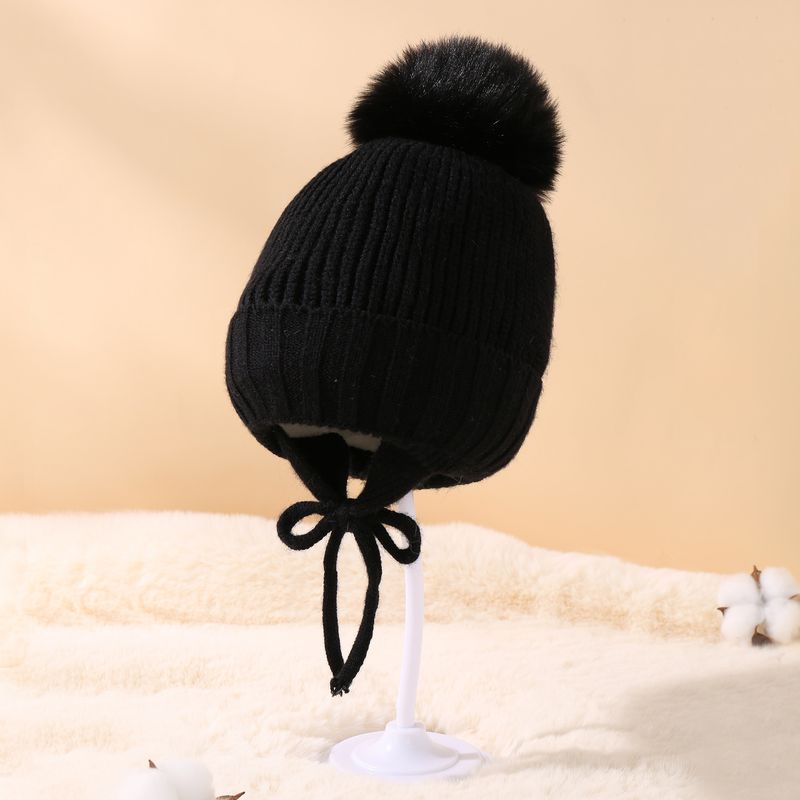 Vêtements pour bébé, protection auditive tressée et bonnet chaud en polaire pour bébé_voghion.com