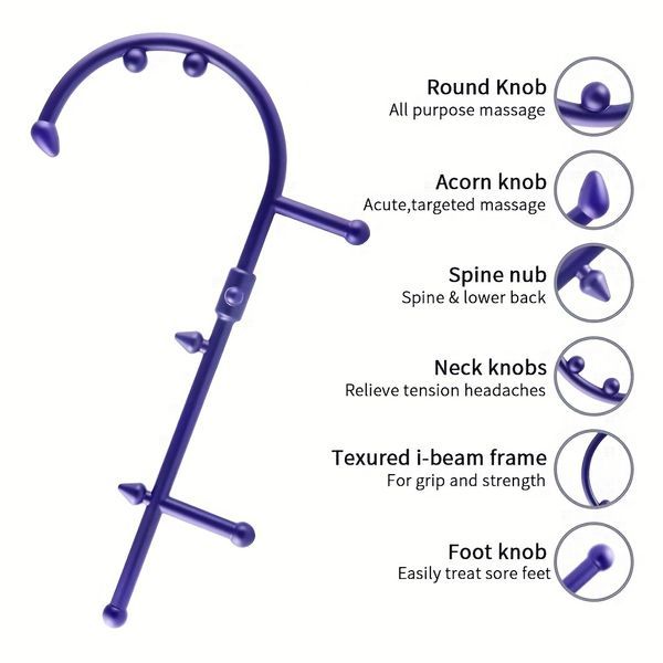 Relieve Pain And Stress With This Handheld Acupuncture Point Massager Tool - Neck, Back, Shoulder & Lower Back Myofascial Release Tool_voghion.com