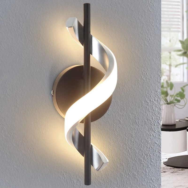 Glitzerlife LED Wandleuchte Innen Wandlampe - Modernes Design Flurlampe 3000K Warmweiß Treppenhauslampe Wandbeleuchtung Für Schlafzimmer Wohnzimmer Arbeitszimmer_voghion.com