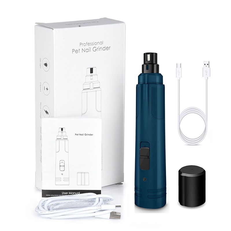 Pet Grinder Electric Trimmer LED Cat Automatic Clipper USB Rechargeable Nail Cutter Cleaning Supplies_voghion.com