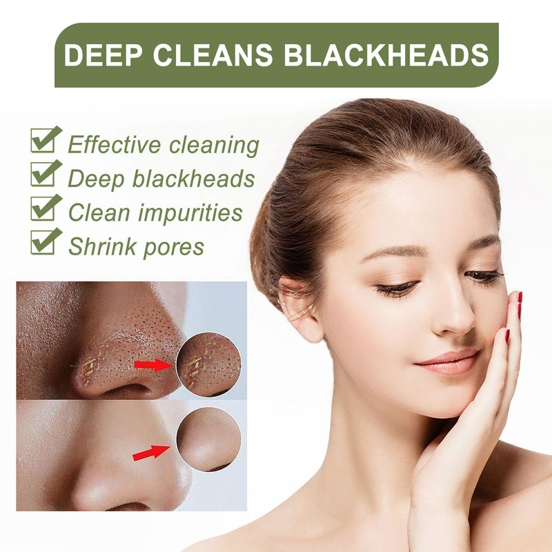 OUHOE Blackhead Removing Serum Suit, Clean Pores Fine Oil Control Clean Repair Acne Blackhead Nose Patch_voghion.com