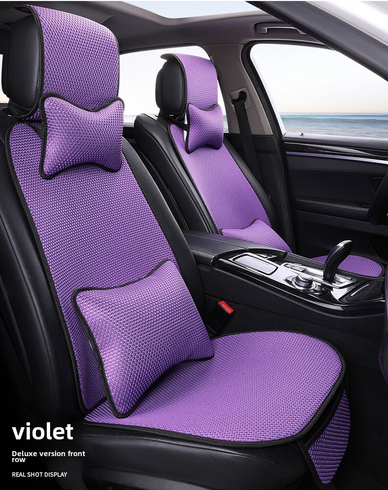Zomer nieuwe ijs zijde autostoel kleine taille algemeen ademend antislip slijtvast_voghion.com