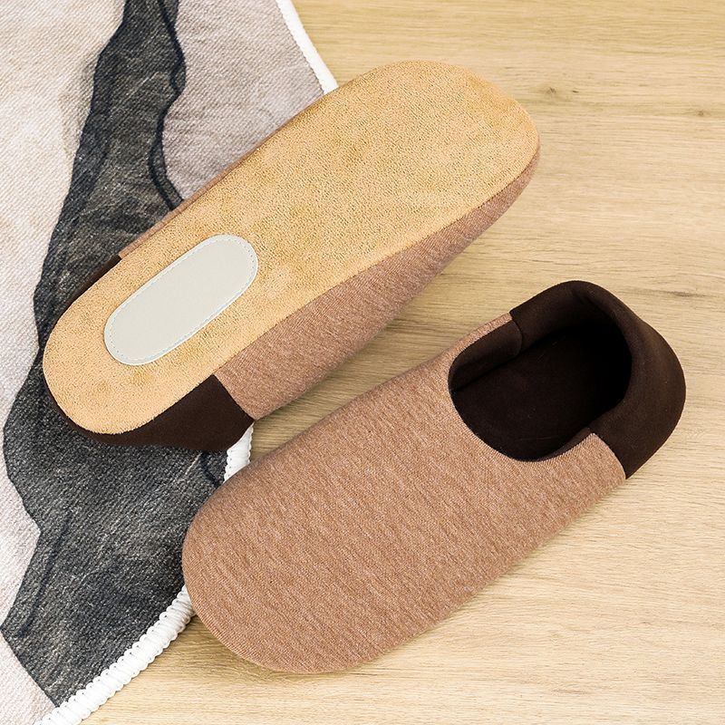 MTX Pantofole Silenziose per Donna Pantofole da Casa in Cotone Autunno Inverno Uomo Pavimento in Legno Suola Morbida Silenziose per Coppie_voghion.com