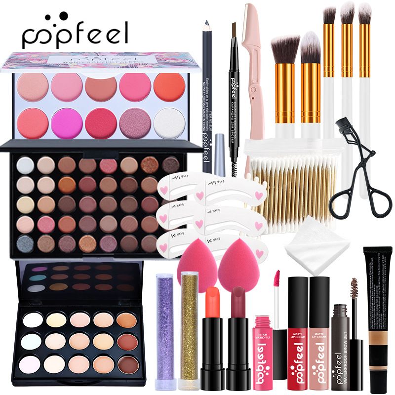 Set di trucco Set di trucco esclusivo Combinazione per principianti Bellezza Ragazza Cosmetici leggeri_voghion.com