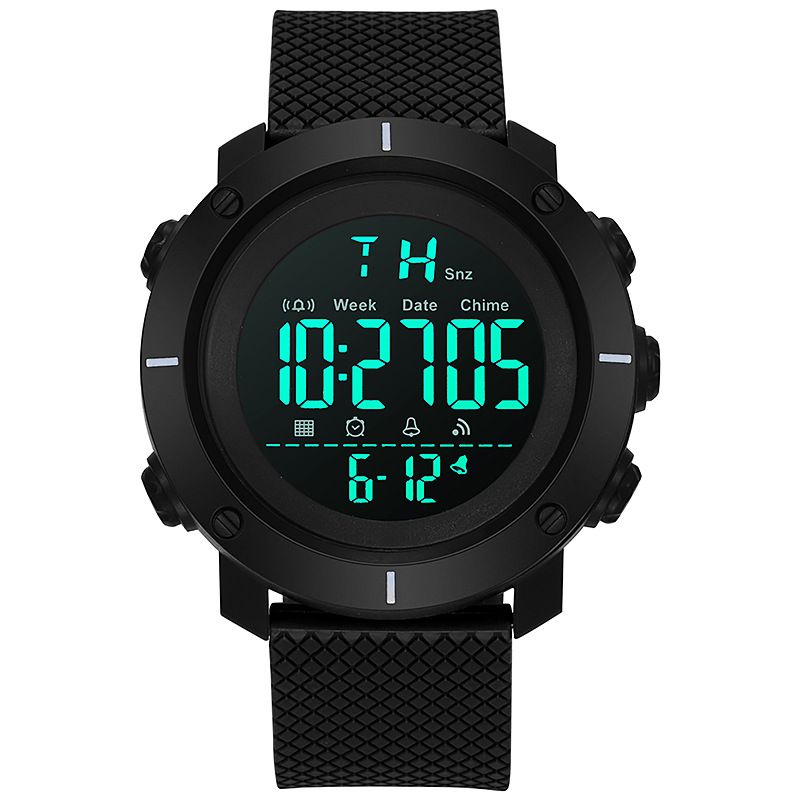 New Outdoor Multi-Function Student Large Dial Men's Sports Electronic Watch Waterproof_voghion.com