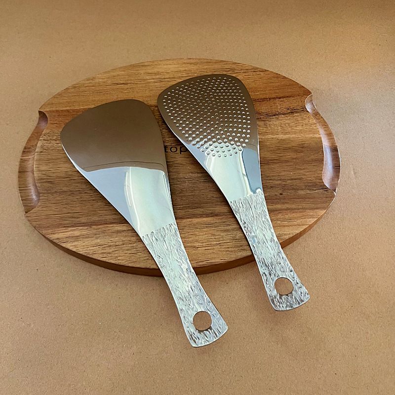 Aoliwo 304 Stainless Steel Non-Stick Household Non-Damaging Cooker Rice Scoop Serving Spoon_voghion.com