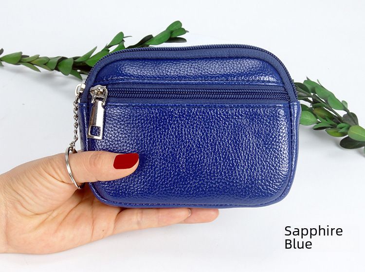 Spot 2022 Primavera Nova Bolsa de Cartão Pequena Estilo Europeu e Americano Carteira Curta Feminina Pupi Litchi Pattern Wallet_voghion.com