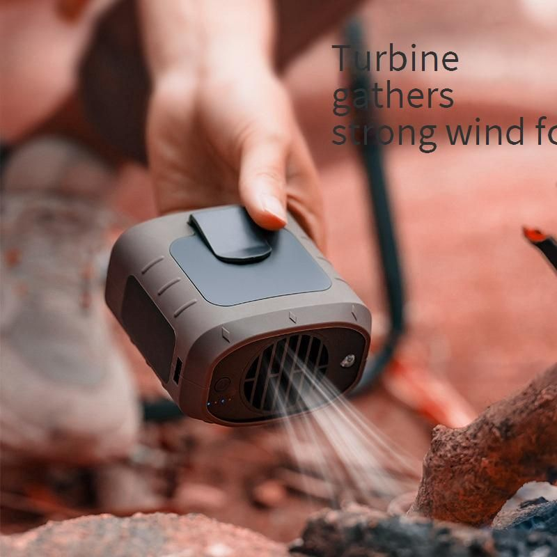 Jauns āra vidukļa liels vēja USB uzlādes portatīvs bezlapu piekarināms kakla apgaismojums mini elektriskais ventilators_voghion.com