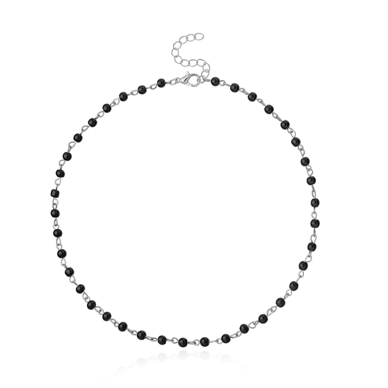 Personalisierte einfache Perlen Accessoires Mode Schlüsselbein Kette Grenzüberschreitende Damen Halskette_voghion.com