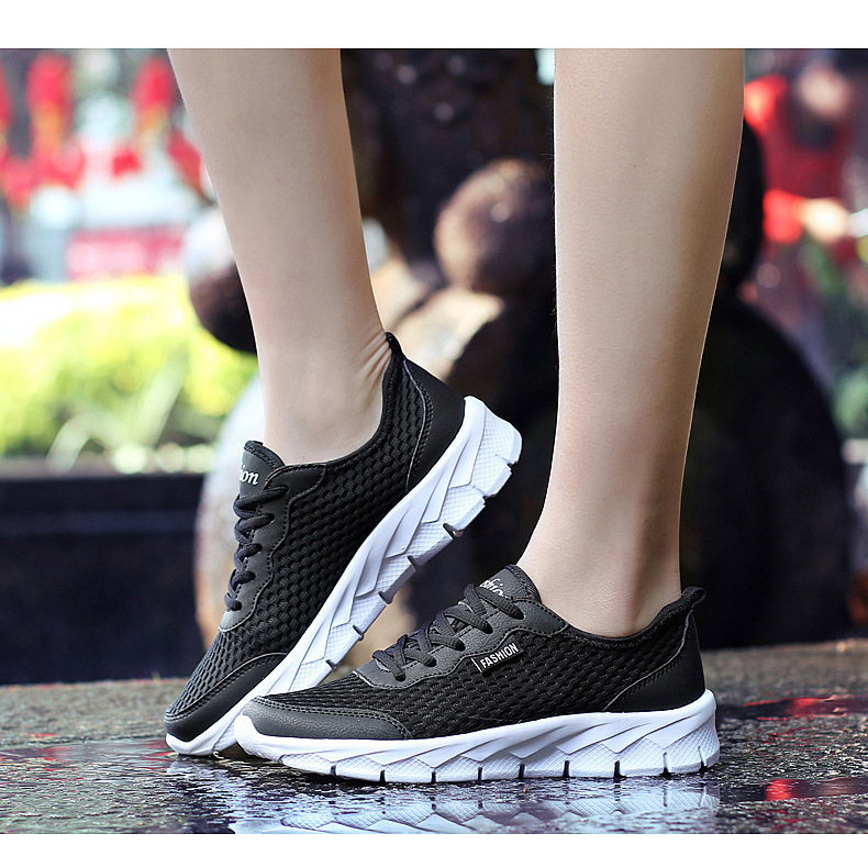 Hohle, atmungsaktive, große, leichte Herren-Laufschuhe aus Mesh für Freizeit und Sport_voghion.com