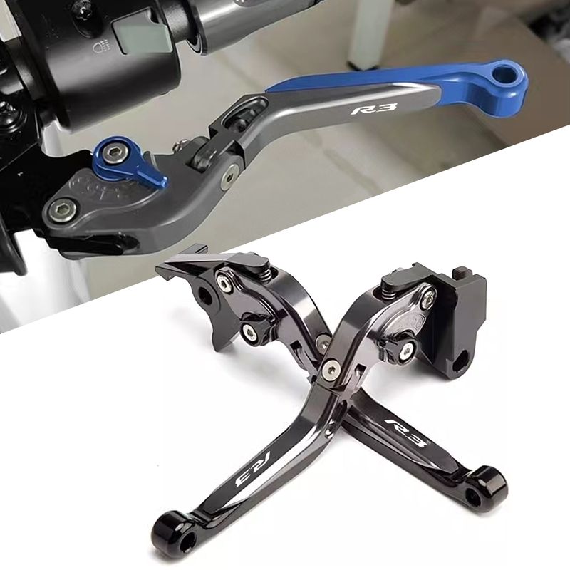 YZF R3 YZFR3 YZF-R3 Új motorkerékpár alkatrészek CNC 6 sebességes állítható behúzható összecsukható fékkuplungkar_voghion.com