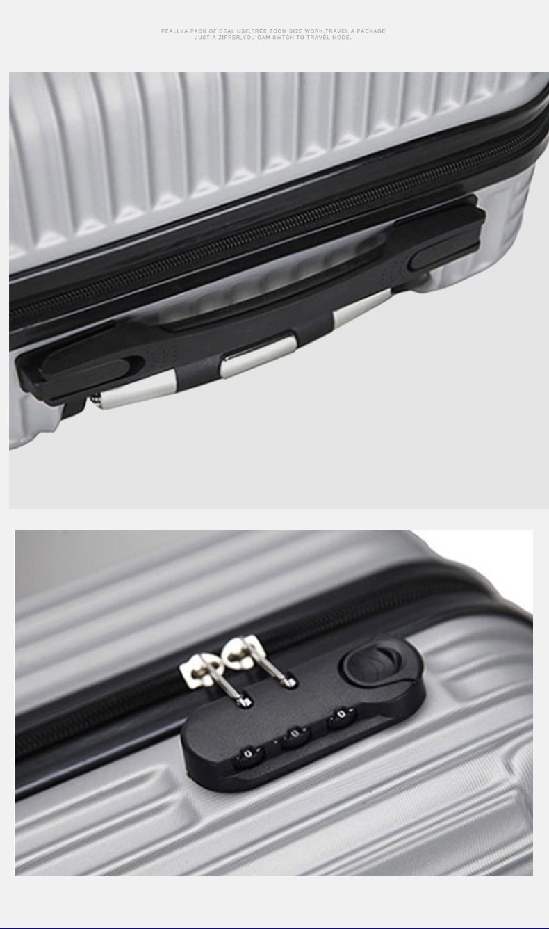 Trolley elegante e semplice da 20 pollici, con ruote universali silenziose, per studenti_voghion.com