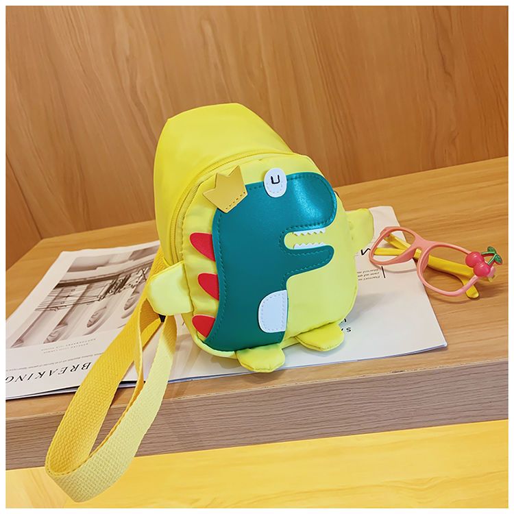 Cartoon Dinosaurier Kinder Brust süße Mädchen Rucksack Jungen Baby Diagonal Straddle Tasche_voghion.com