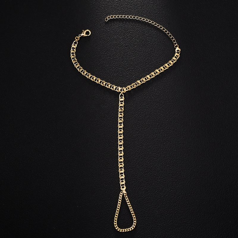 Cuban Finger Punk Style Adjustable Versatile Hand Jewelry Bracelet_voghion.com