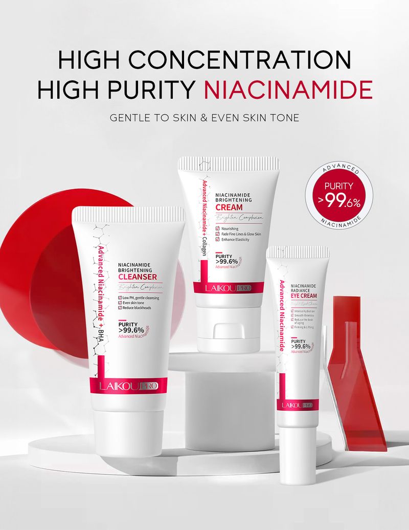 Sets LAIKOU Pro Niacinamide 3 Piece Facial Care Set Hydrating And Moisturizing_voghion.com