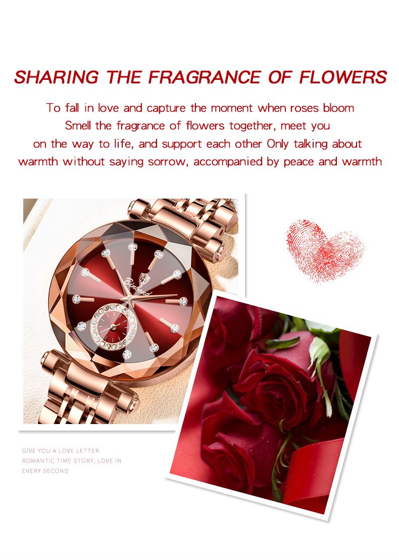 Nuovo orologio elegante alla moda, di lusso, al quarzo, da donna, impermeabile, luminoso, con data, design a forma di cuore dell'oceano, orologio da polso da donna_voghion.com