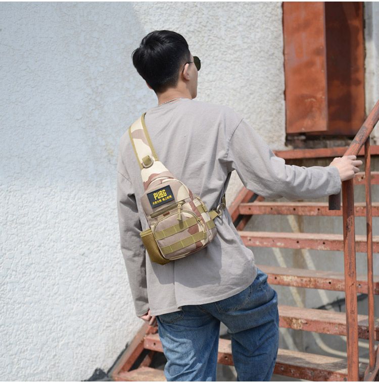 Mochila pequeña tipo mensajero para exteriores, de marca de moda, para el hombro, para hombre y mujer, ideal para deportes al aire libre._voghion.com